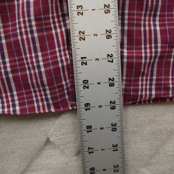 UNTUCKit Red Plaid Casual Button Down Shirt - Picture 5 of 8